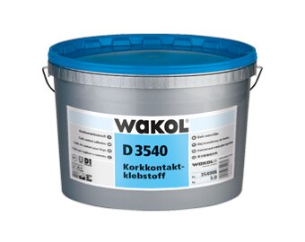Клей контактный для пробки на основе акрилатной дисперсии WAKOL D 3540 5 кг.