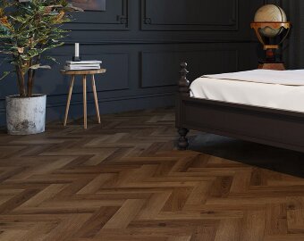 Виниловые полы Invictus Herringbone Highland Oak 42 Chocolate Виниловые полы Invictus Herringbone Highland Oak 42 Chocolate